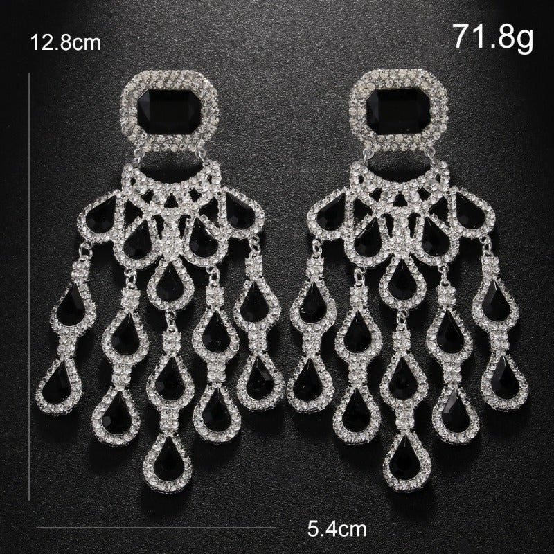 Fashionable Exaggerated Earrings with a Sense of Luxury, Bohemian Style Banquet. President Style Earrings for Women, Light Luxury, Niche Earrings