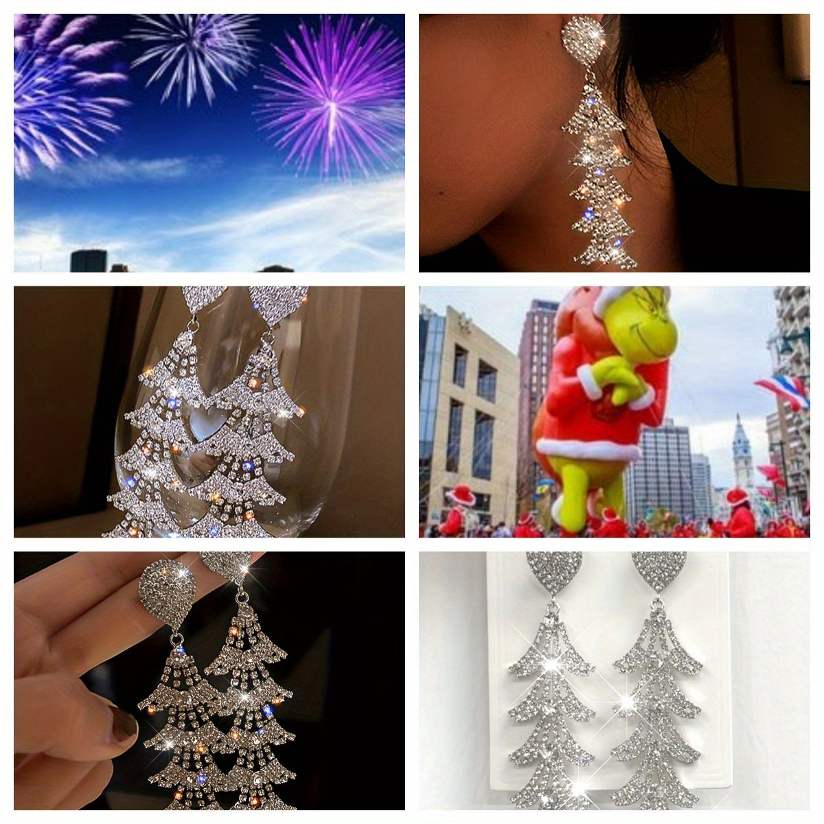 Fashion 2pcs Set: Women'S Long Geometric Zirconia Fringed Earrings, Hypoallergenic - Perfect for Parties And Everyday Elegance, Giving Precious Gifts to Relatives And Friends