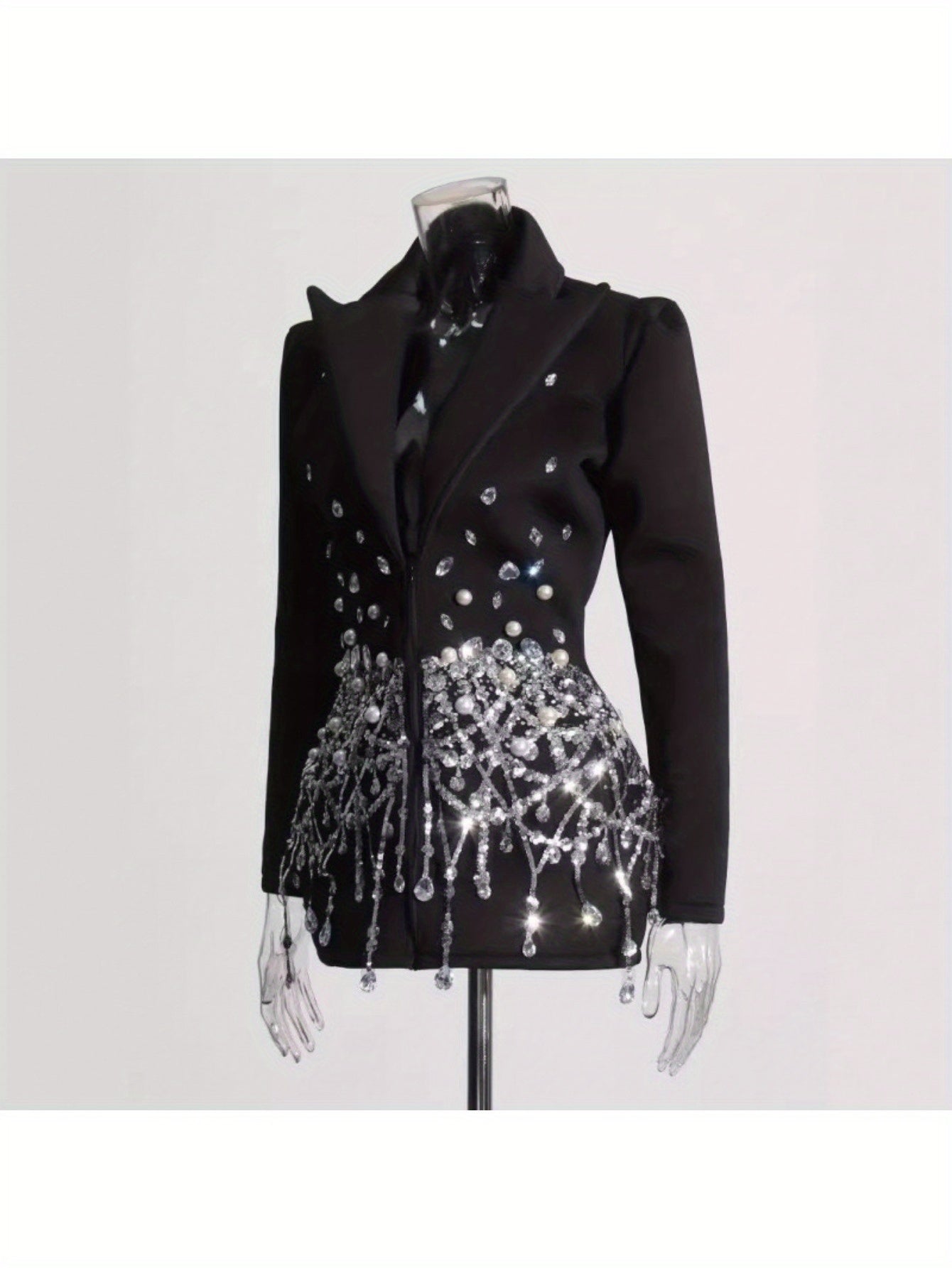 Women'S Heavy Industry Studded Blazer For Formal Occasions. Outfits Fot Teachers, Women'S Formal Occasion Suits, Women'S Back-to- Season Suits, Suitable For Teachers And To Participate In The Opening Ceremony