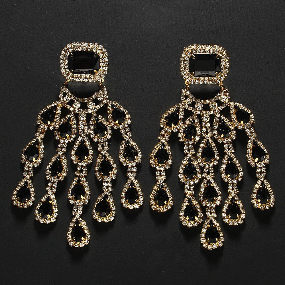 Fashionable Exaggerated Earrings with a Sense of Luxury, Bohemian Style Banquet. President Style Earrings for Women, Light Luxury, Niche Earrings
