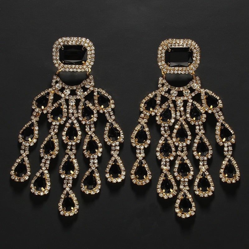 Fashionable Exaggerated Earrings with a Sense of Luxury, Bohemian Style Banquet. President Style Earrings for Women, Light Luxury, Niche Earrings