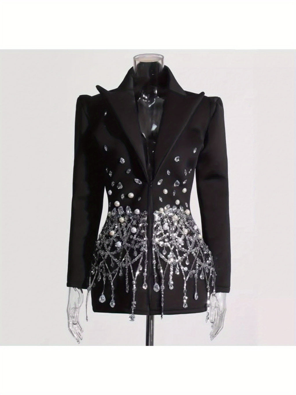 Women'S Heavy Industry Studded Blazer For Formal Occasions. Outfits Fot Teachers, Women'S Formal Occasion Suits, Women'S Back-to- Season Suits, Suitable For Teachers And To Participate In The Opening Ceremony